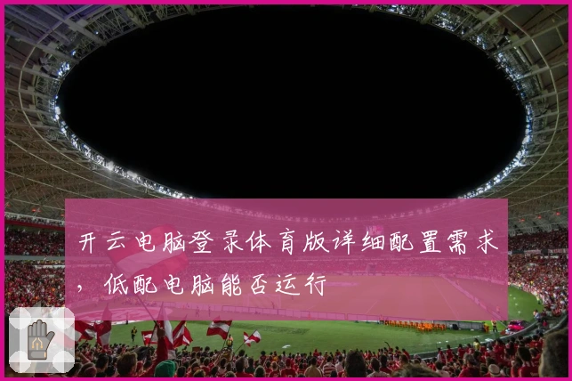 开云电脑登录体育版详细配置需求,低配电脑能否运行